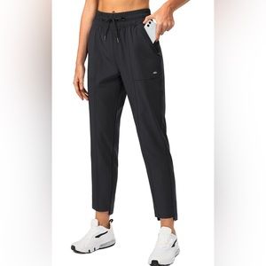 Women's High Waisted Lightweight Golf Pants with Zipper Pockets